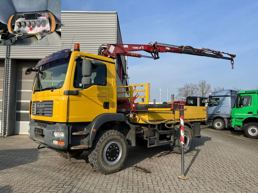 MAN TG-M 18.280 4x4 Pritsche Kran Singelreifen Funkf - شاحنة كرين, شاحنات مسطحة: صور 3 MAN TG-M 18.280 4x4 Pritsche Kran Singelreifen Funkf - شاحنة كرين, شاحنات مسطحة: صور 3