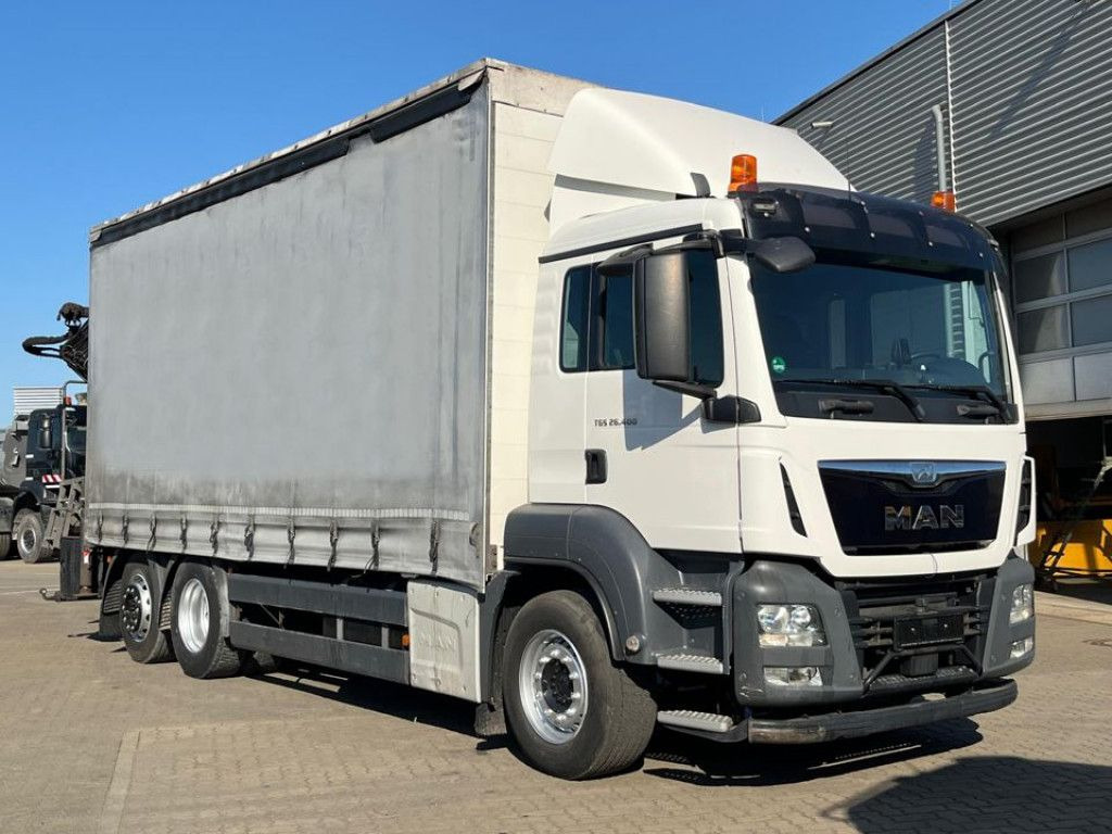 MAN TG-S 26.400 6x2-2 BL Pritsche Heckkran 5xhydr.Au - شاحنة كرين: صور 2 MAN TG-S 26.400 6x2-2 BL Pritsche Heckkran 5xhydr.Au - شاحنة كرين: صور 2