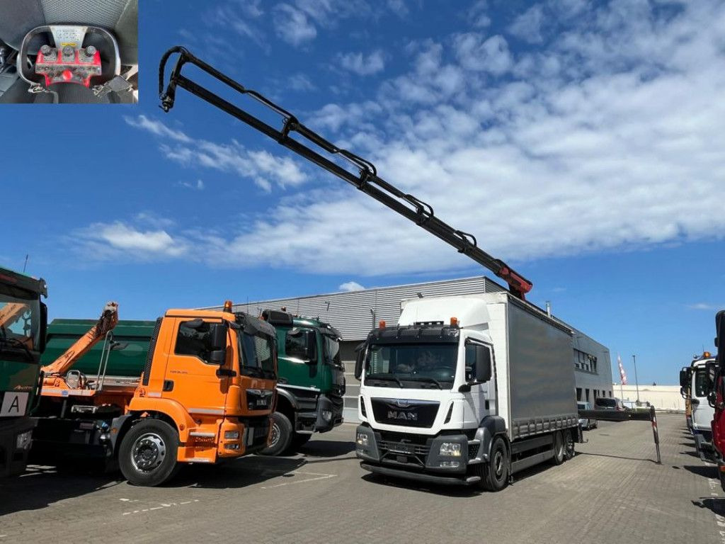 MAN TG-S 26.400 6x2-2 BL Pritsche Heckkran 5xhydr.Au - شاحنة كرين: صور 1 MAN TG-S 26.400 6x2-2 BL Pritsche Heckkran 5xhydr.Au - شاحنة كرين: صور 1