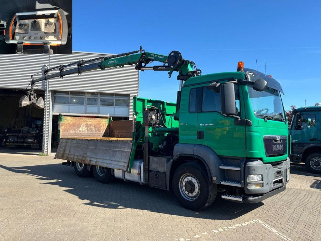 MAN TG-S 28.480 6x4H-4 BL 3-Achs Kipper Kran Funk Li - قلابات, شاحنة كرين: صور 3 MAN TG-S 28.480 6x4H-4 BL 3-Achs Kipper Kran Funk Li - قلابات, شاحنة كرين: صور 3