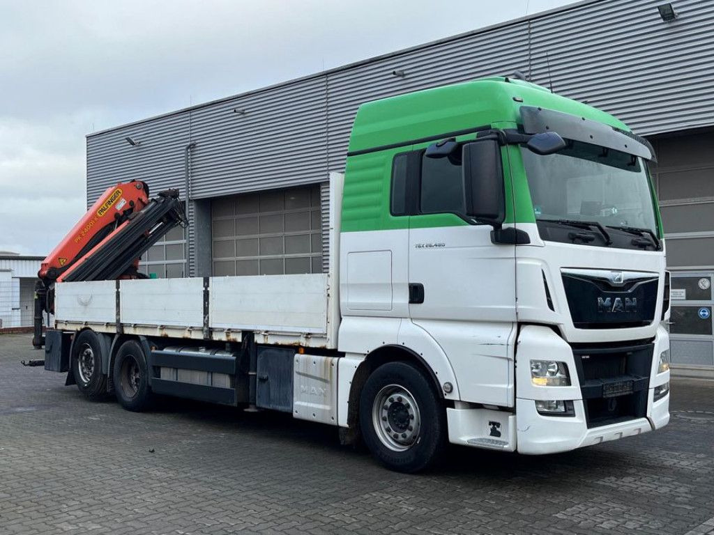 MAN TG-X 26.480 6x2 Pritsche Heckkran Palfinger 2400 - شاحنات مسطحة, شاحنة كرين: صور 2 MAN TG-X 26.480 6x2 Pritsche Heckkran Palfinger 2400 - شاحنات مسطحة, شاحنة كرين: صور 2