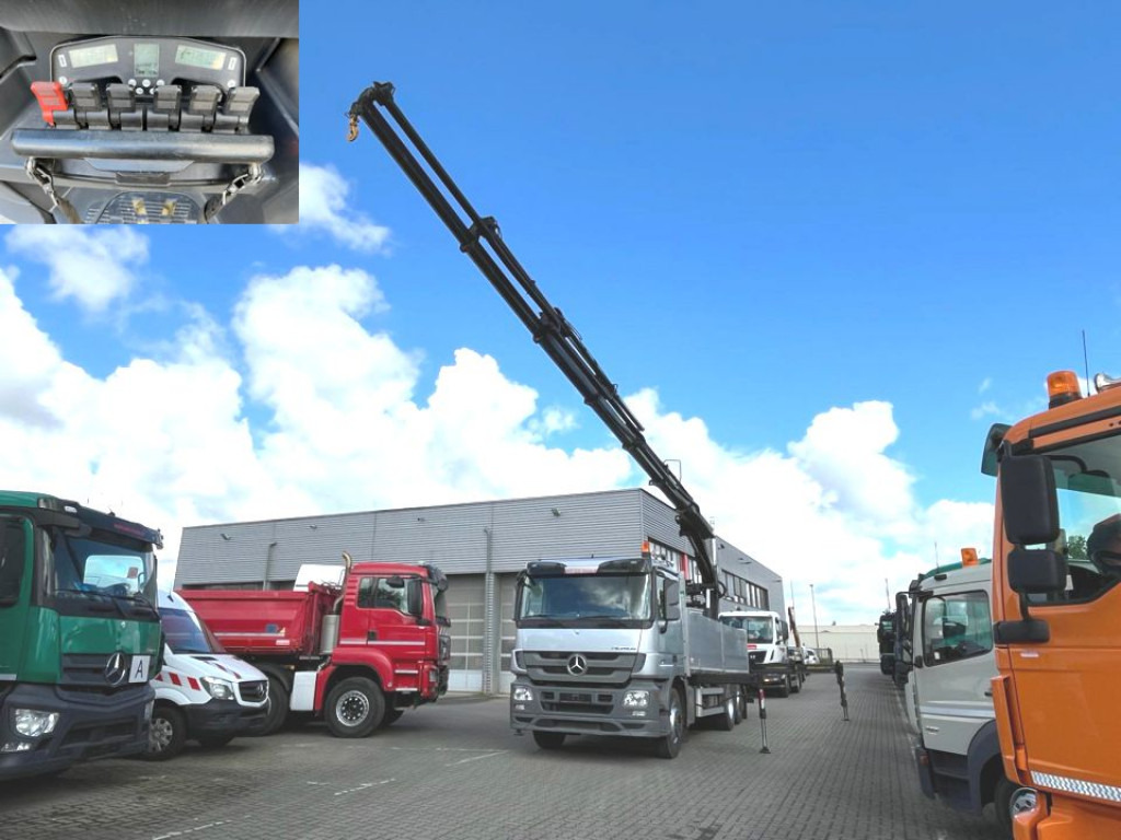 MERCEDES-BENZ Actros 2546 L 6x2 Pritsche Heckkran Hiab 288 6xhyd - شاحنات مسطحة, شاحنة كرين: صور 1 MERCEDES-BENZ Actros 2546 L 6x2 Pritsche Heckkran Hiab 288 6xhyd - شاحنات مسطحة, شاحنة كرين: صور 1