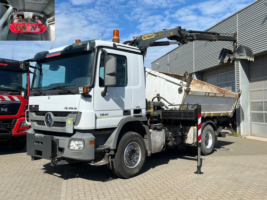 Mercedes-Benz Actros 1841 K 2-Achs Kipper Kran Funk/2xhydr+Gre - قلابات, شاحنة كرين: صور 1 Mercedes-Benz Actros 1841 K 2-Achs Kipper Kran Funk/2xhydr+Gre - قلابات, شاحنة كرين: صور 1