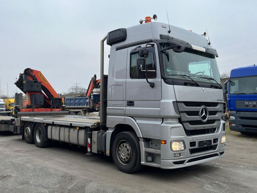 Mercedes-Benz Actros 2541 Pritsche Heckkran Palfinger PK 34002 - شاحنة كرين, شاحنات مسطحة: صور 2 Mercedes-Benz Actros 2541 Pritsche Heckkran Palfinger PK 34002 - شاحنة كرين, شاحنات مسطحة: صور 2