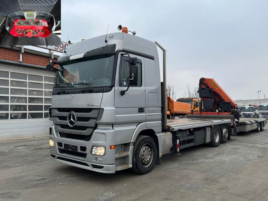 Mercedes-Benz Actros 2541 Pritsche Heckkran Palfinger PK 34002 - شاحنات مسطحة, شاحنة كرين: صور 1 Mercedes-Benz Actros 2541 Pritsche Heckkran Palfinger PK 34002 - شاحنات مسطحة, شاحنة كرين: صور 1