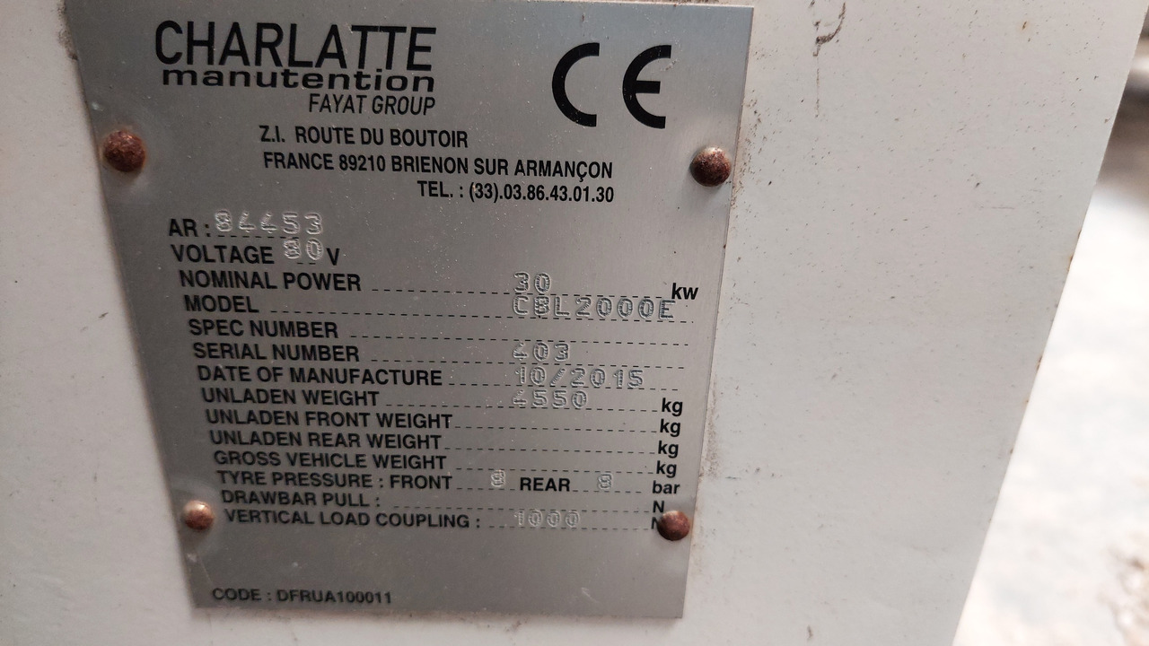 CBL2000E belt loader Charlatte - محمل الحزام: صور 2 CBL2000E belt loader Charlatte - محمل الحزام: صور 2