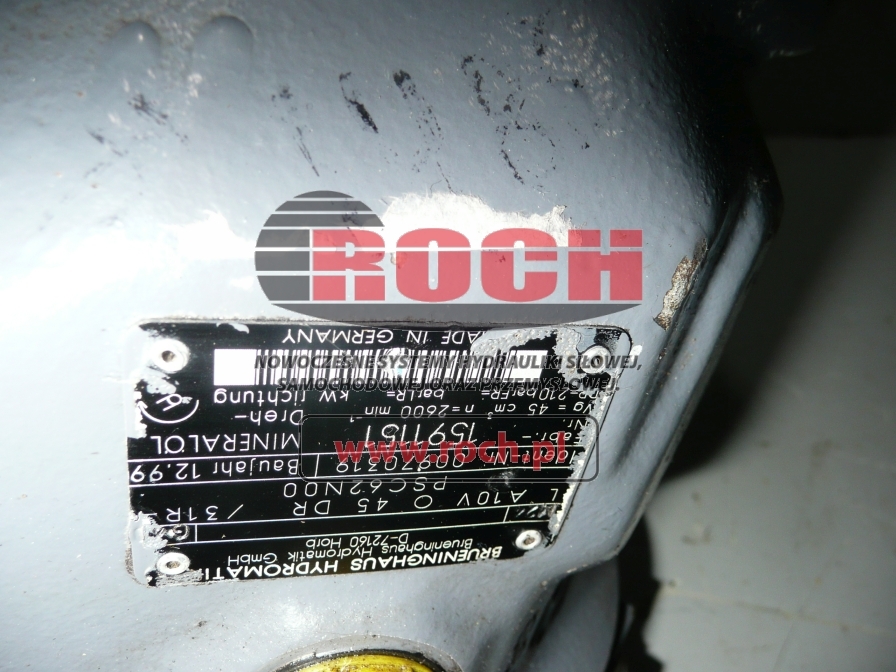 BRUENINGHAUS HYDROMATIK A10VO45DR/31R-PSC62N00 00970319 - مضخة هيدروليكية - آلات البناء: صور 2 BRUENINGHAUS HYDROMATIK A10VO45DR/31R-PSC62N00 00970319 - مضخة هيدروليكية - آلات البناء: صور 2