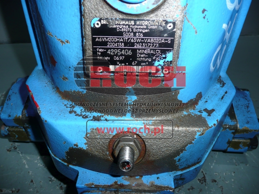 BRUENINGHAUS HYDROMATIK A6VM200HA1T/63W-VAB020A-S 2004138 262.31.72.77 - محرك هيدروليكي - حفارة على عجلات: صور 2 BRUENINGHAUS HYDROMATIK A6VM200HA1T/63W-VAB020A-S 2004138 262.31.72.77 - محرك هيدروليكي - حفارة على عجلات: صور 2