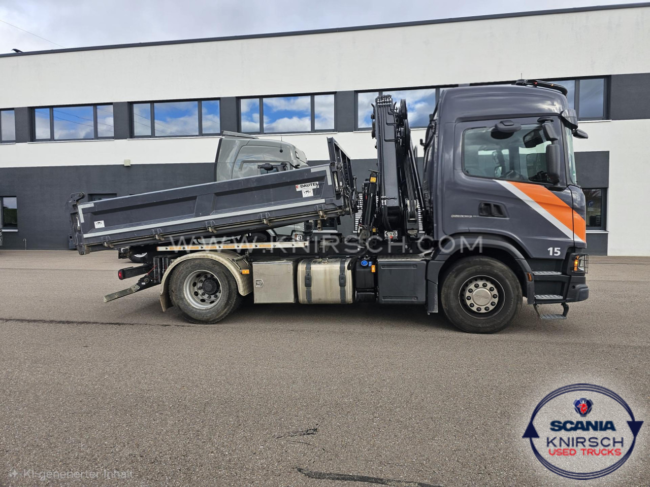 SCANIA G 320 B4x2NA 3-Seitenkipper Dautel mit Kran Hiab - قلاب صغير: صور 3 SCANIA G 320 B4x2NA 3-Seitenkipper Dautel mit Kran Hiab - قلاب صغير: صور 3