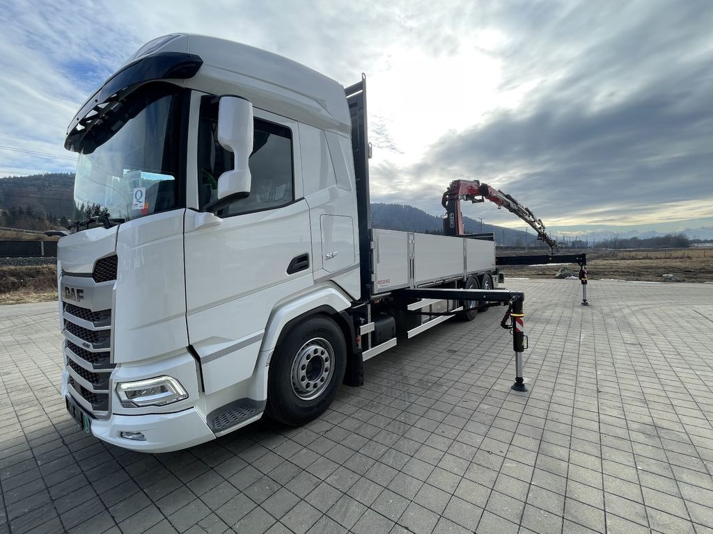 شاحنات مسطحة, شاحنة كرين جديد DAF XF 480 FAN Kranwagen: صور 12