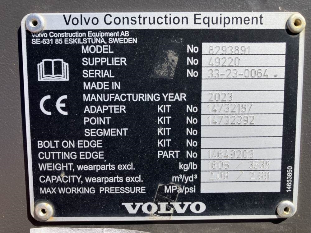 Volvo Tieflöffel mit Zähne S2 - حفار متعدد الاستخدام: صور 4 Volvo Tieflöffel mit Zähne S2 - حفار متعدد الاستخدام: صور 4