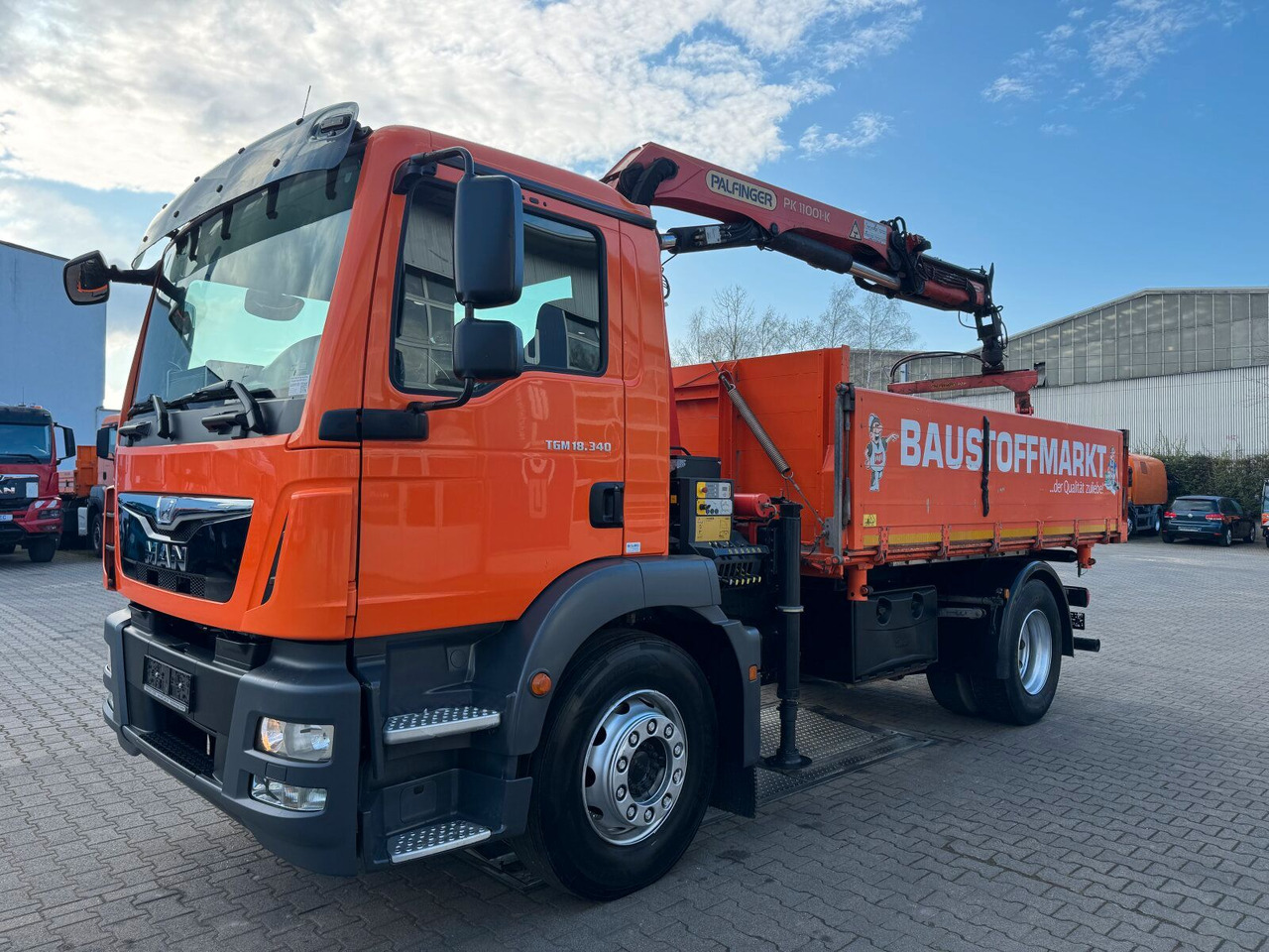 MAN TGM 18.340 4x2 Euro 6 Kipper Kran PK11001.K - شاحنة كرين: صور 2 MAN TGM 18.340 4x2 Euro 6 Kipper Kran PK11001.K - شاحنة كرين: صور 2
