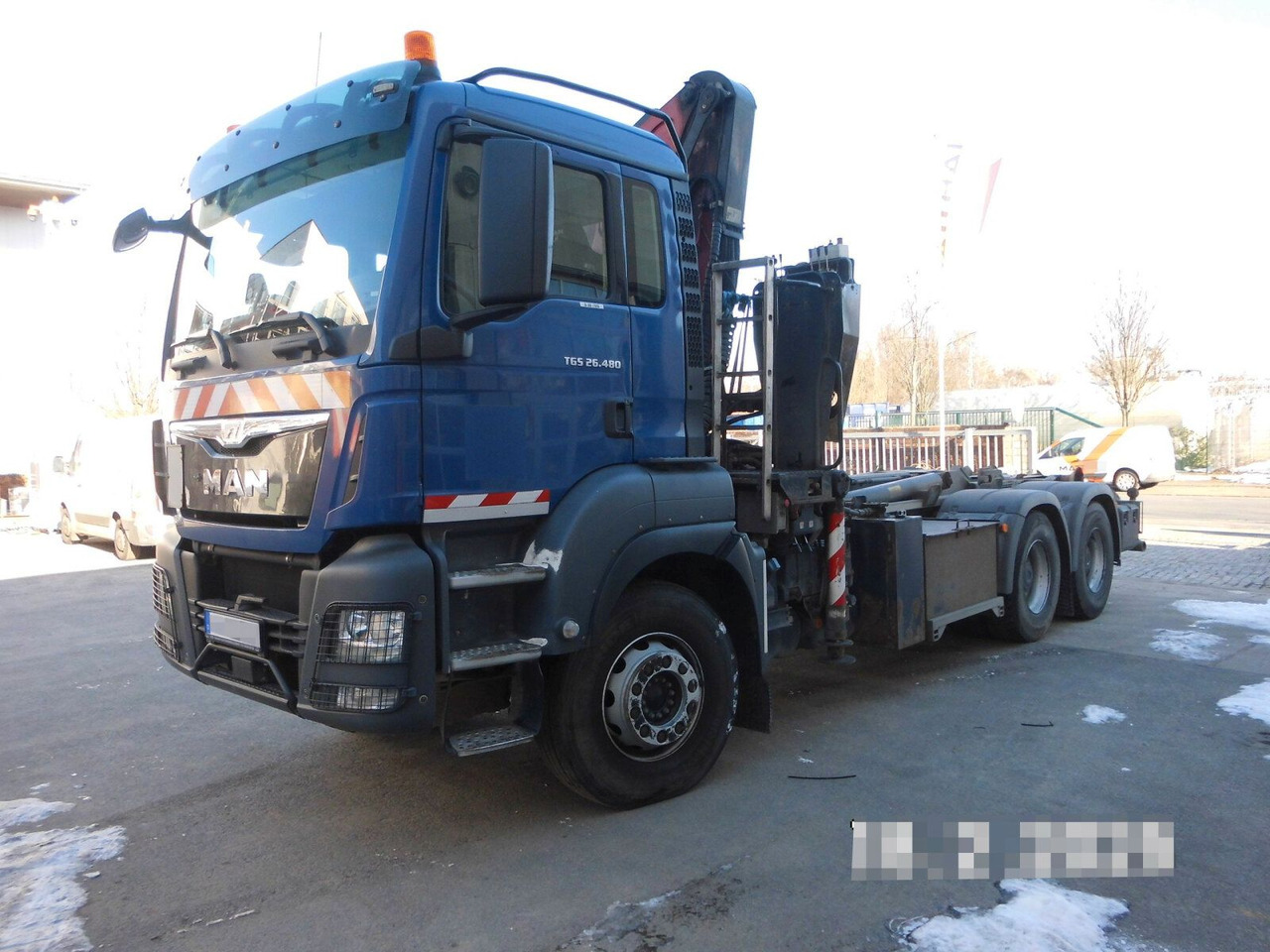 MAN TGS 28.480 6x4 Abrollkipper + Kran bis 4,63 T - شاحنة كرين: صور 2 MAN TGS 28.480 6x4 Abrollkipper + Kran bis 4,63 T - شاحنة كرين: صور 2