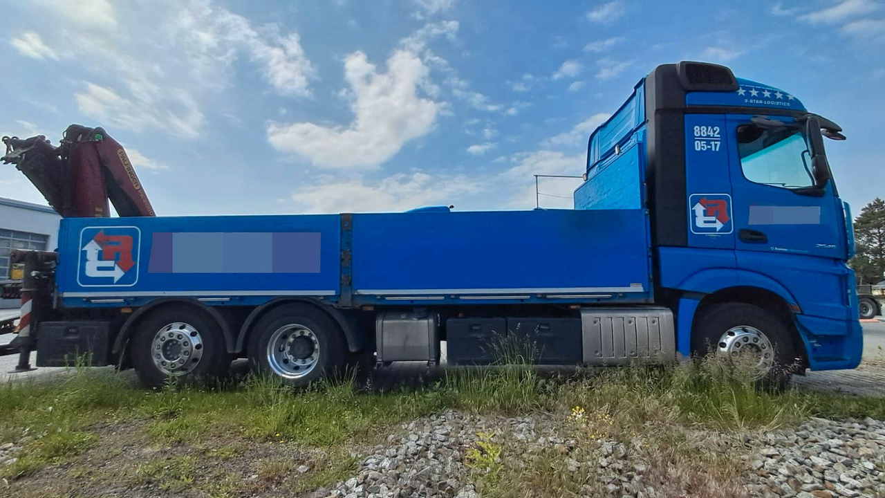 Mercedes-Benz ACTROS 2545 6x2 Pritsche Kran Palfinger PK20001K - شاحنة كرين: صور 1 Mercedes-Benz ACTROS 2545 6x2 Pritsche Kran Palfinger PK20001K - شاحنة كرين: صور 1