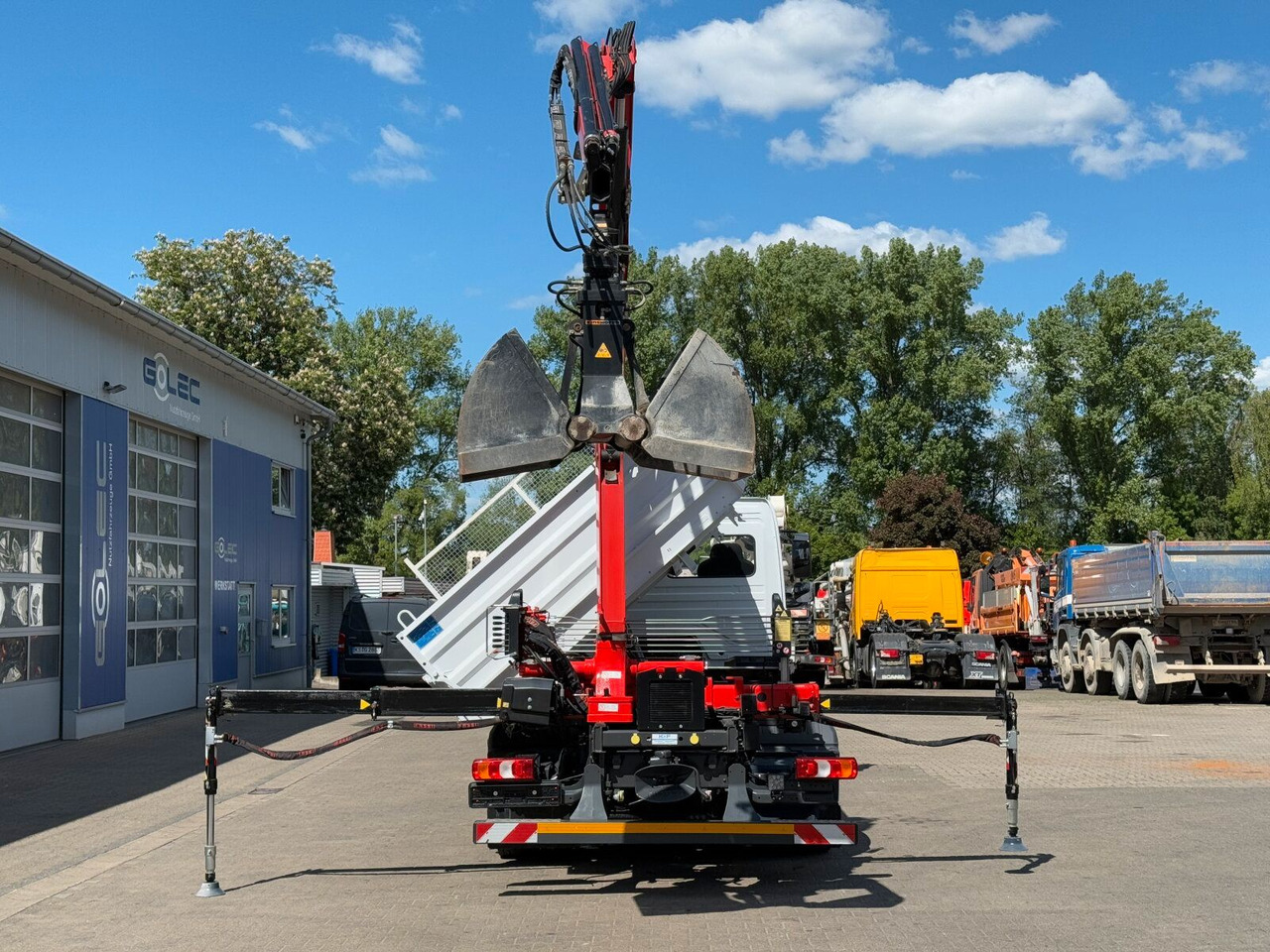 قلاب صغير Mercedes-Benz ATEGO 818 4x2 Euro 6 Kipper Kran FASSI F65B.0.22: صور 8
