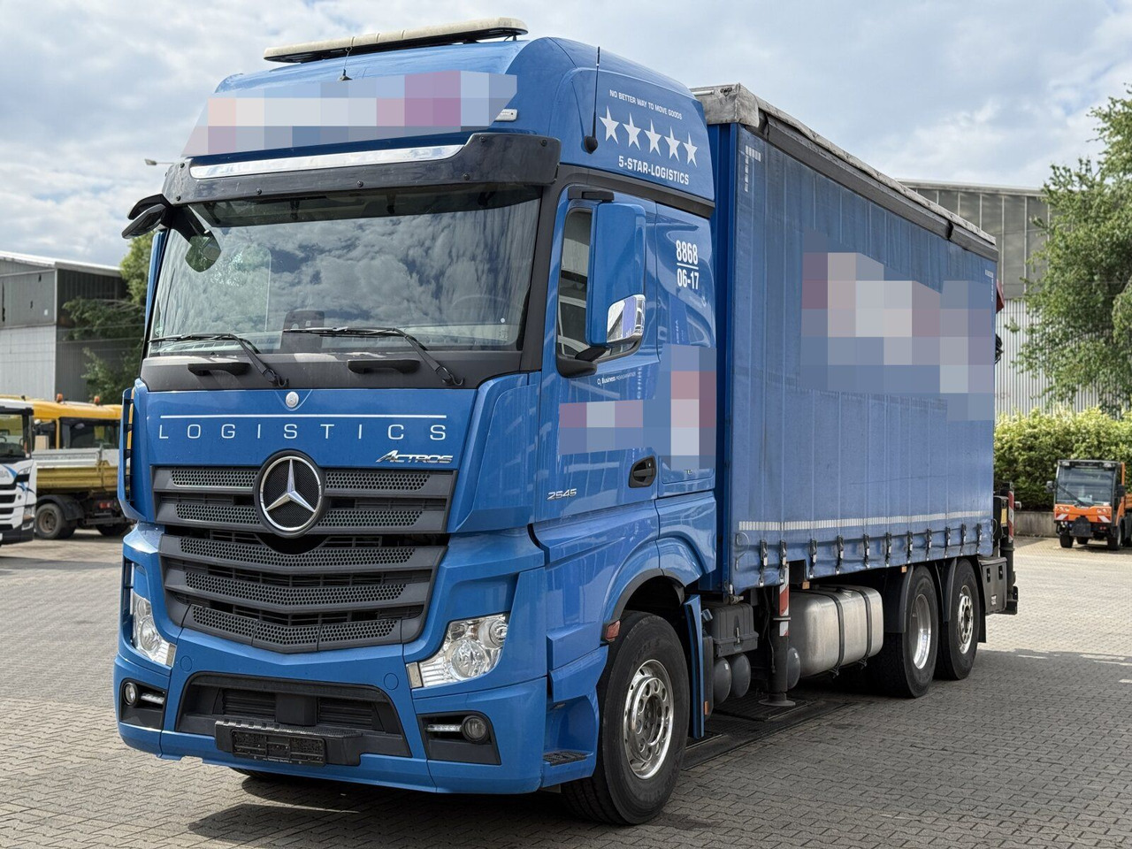 شاحنة ستارة, شاحنة كرين Mercedes-Benz Actros 6x2 Pritsche Kran Palfinger PK34002 + JIB: صور 6