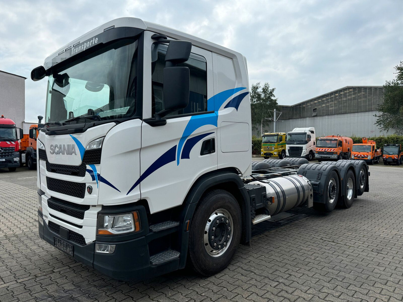 Scania G 410 B8x2*6 NB LNG Fahrgestell Nebenantrieb - الشاسيه شاحنة, شاحنة كرين: صور 2 Scania G 410 B8x2*6 NB LNG Fahrgestell Nebenantrieb - الشاسيه شاحنة, شاحنة كرين: صور 2