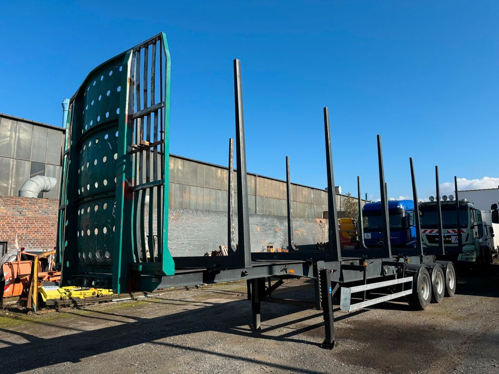 نصف مقطورة مسطحة Schwarzmüller HS 3/E Langmaterial Holz 3 Achse 35.000 Kg: صور 1