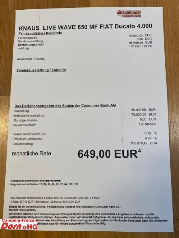Knaus L!VE WAVE 650 MF Automatik/180 PS/Heavy - موتر هوم شبه متكامل: صور 5 Knaus L!VE WAVE 650 MF Automatik/180 PS/Heavy - موتر هوم شبه متكامل: صور 5