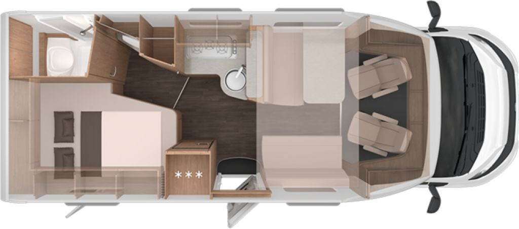 Knaus L!VE WAVE 650 MF Platinum Selection Vermieterpak - موتر هوم شبه متكامل: صور 2 Knaus L!VE WAVE 650 MF Platinum Selection Vermieterpak - موتر هوم شبه متكامل: صور 2