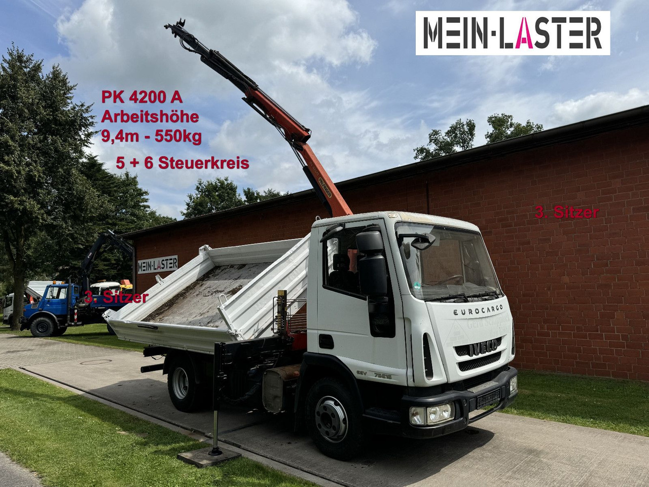 Iveco ML75E16 3 S-Kipper Kran PK 9,4m-550 kg Greifer - قلاب صغير: صور 1 Iveco ML75E16 3 S-Kipper Kran PK 9,4m-550 kg Greifer - قلاب صغير: صور 1