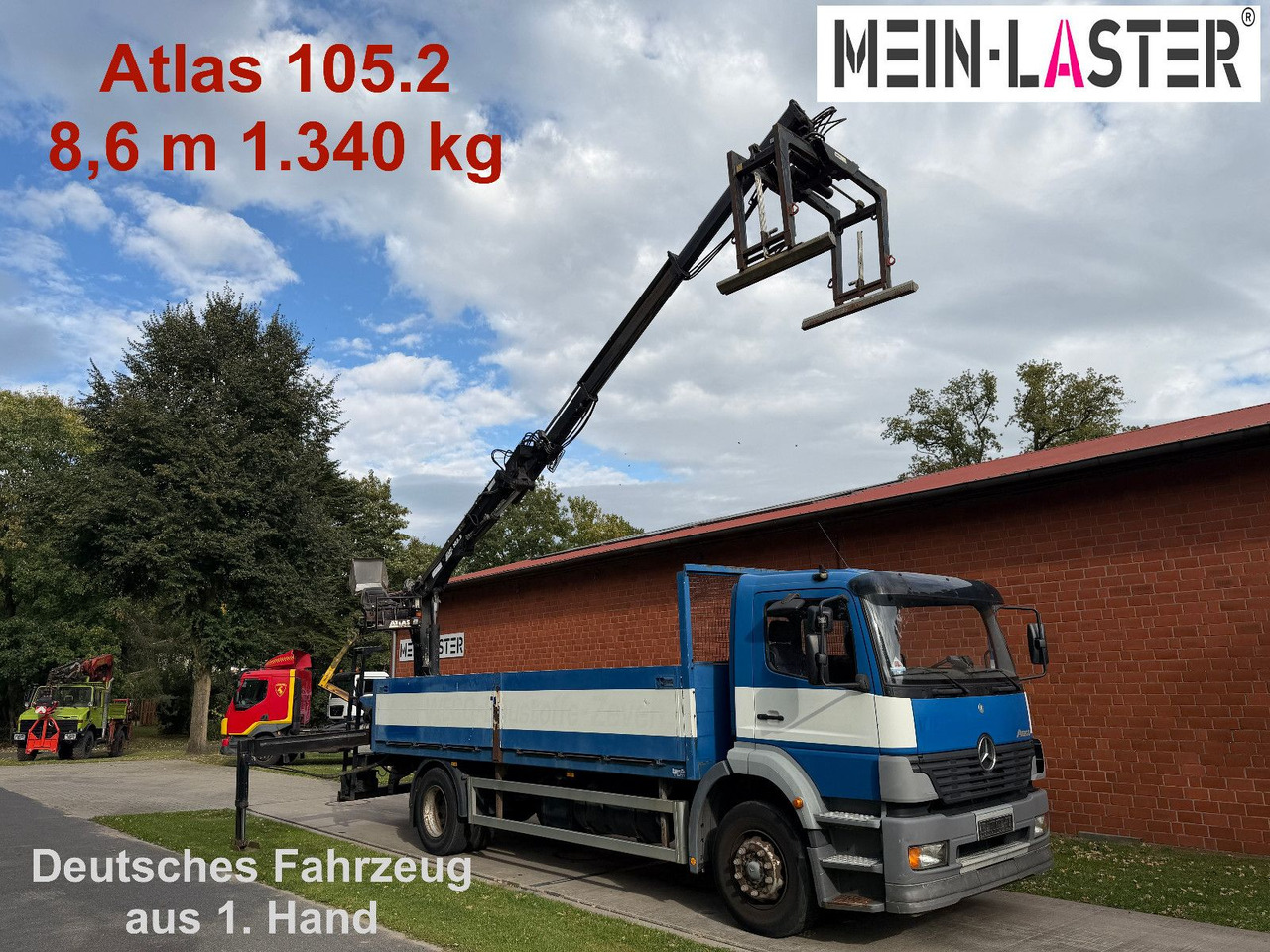 Mercedes-Benz 1823 Atego Atlas 105.2 1.Hand nur 226.000 km - شاحنات مسطحة, شاحنة كرين: صور 1 Mercedes-Benz 1823 Atego Atlas 105.2 1.Hand nur 226.000 km - شاحنات مسطحة, شاحنة كرين: صور 1
