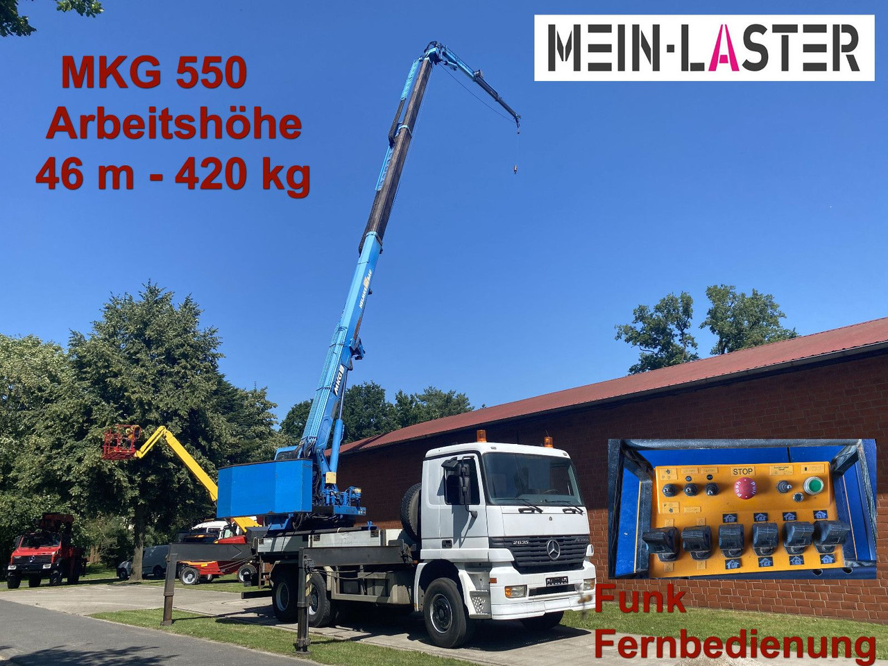 Mercedes-Benz 3335 V6 MKG 550 Ta2-a2 -46m 420 kg Funk - شاحنة كرين: صور 1 Mercedes-Benz 3335 V6 MKG 550 Ta2-a2 -46m 420 kg Funk - شاحنة كرين: صور 1