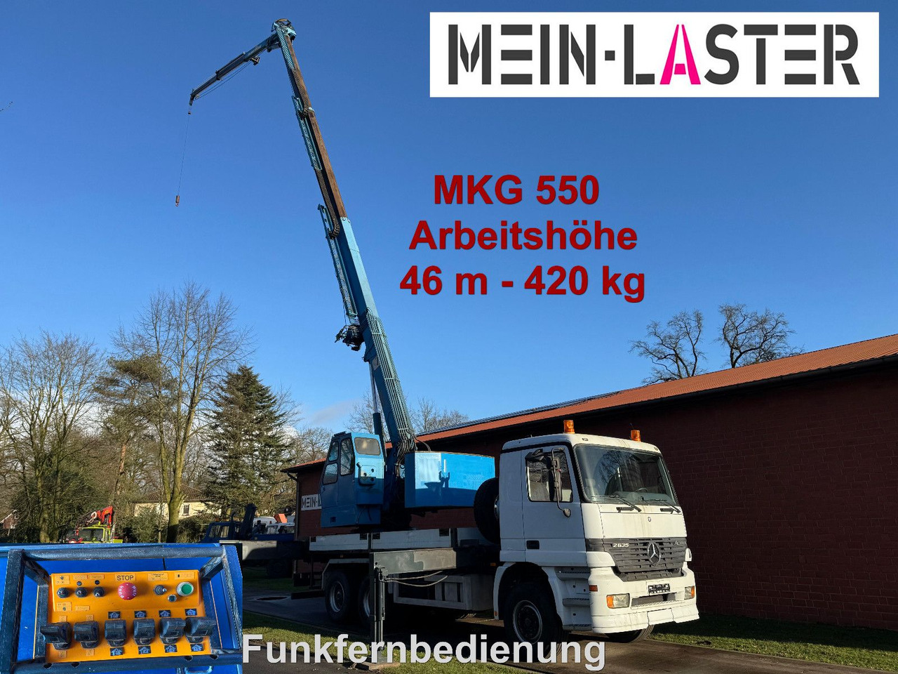 Mercedes-Benz 3335 V6 MKG 550 Ta2-a2 -46m 420 kg Funk - شاحنة كرين: صور 1 Mercedes-Benz 3335 V6 MKG 550 Ta2-a2 -46m 420 kg Funk - شاحنة كرين: صور 1