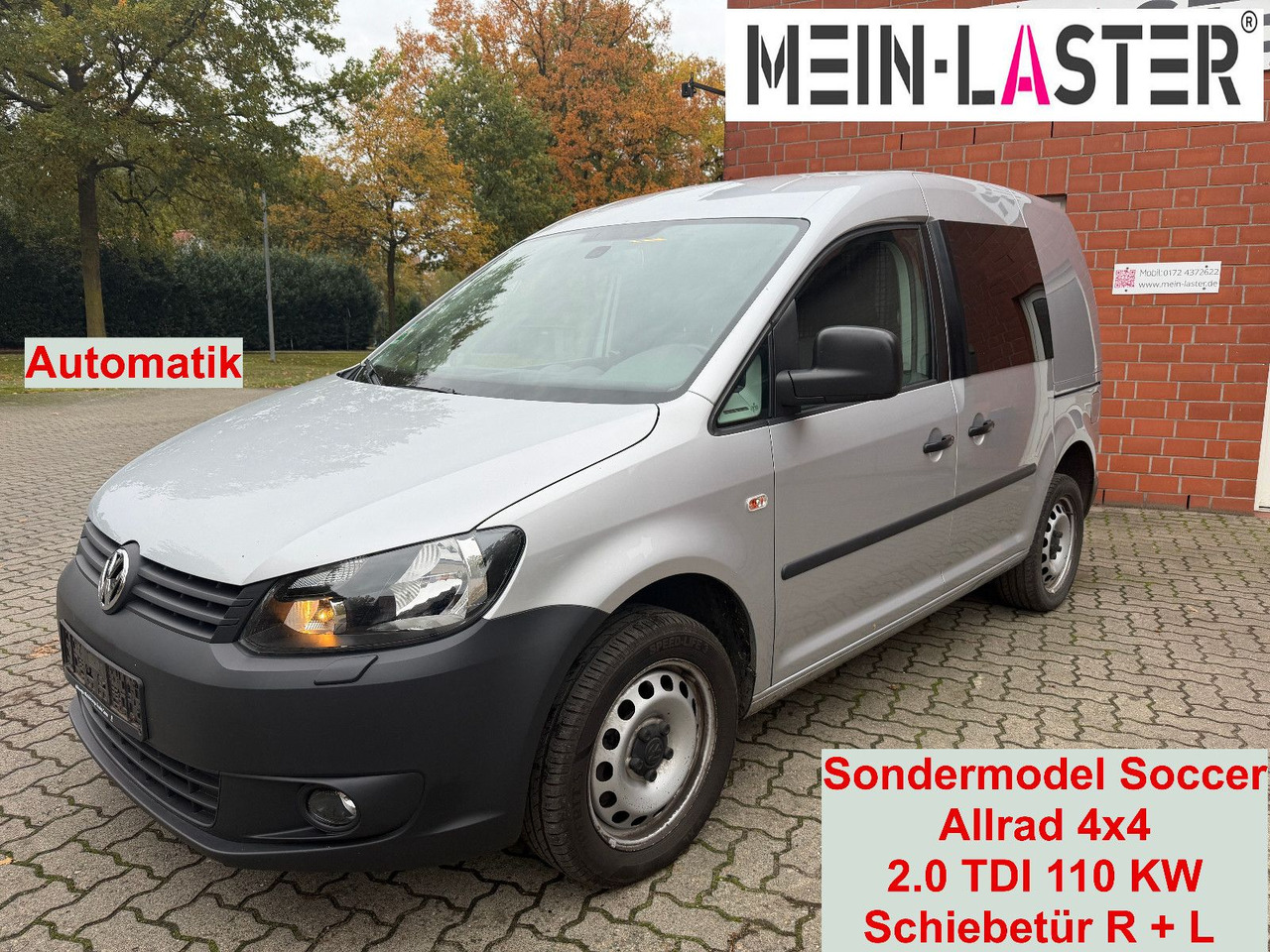 Volkswagen Caddy 2.0 TDI Kasten Soccer 4Motion Automatik - فان المدمجة: صور 1 Volkswagen Caddy 2.0 TDI Kasten Soccer 4Motion Automatik - فان المدمجة: صور 1