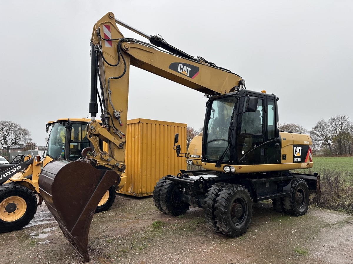 CATERPILLAR M 316 D full Hydr. Top Zustand German machine ! - حفارة على عجلات: صور 1 CATERPILLAR M 316 D full Hydr. Top Zustand German machine ! - حفارة على عجلات: صور 1