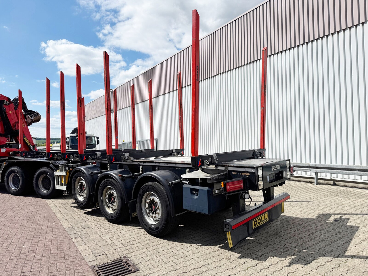 نصف مقطورة اخشاب Doll LOGO H3L-14XL LOGO H3L-14XL, Liftachse, Nachlauflenkachse, teleskopierbar 9,4m-12,9: صور 9