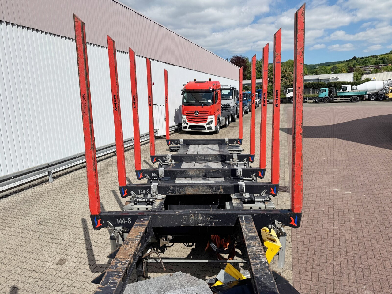 نصف مقطورة اخشاب Doll LOGO H3L-14XL LOGO H3L-14XL, Liftachse, Nachlauflenkachse, teleskopierbar 9,4m-12,9: صور 14