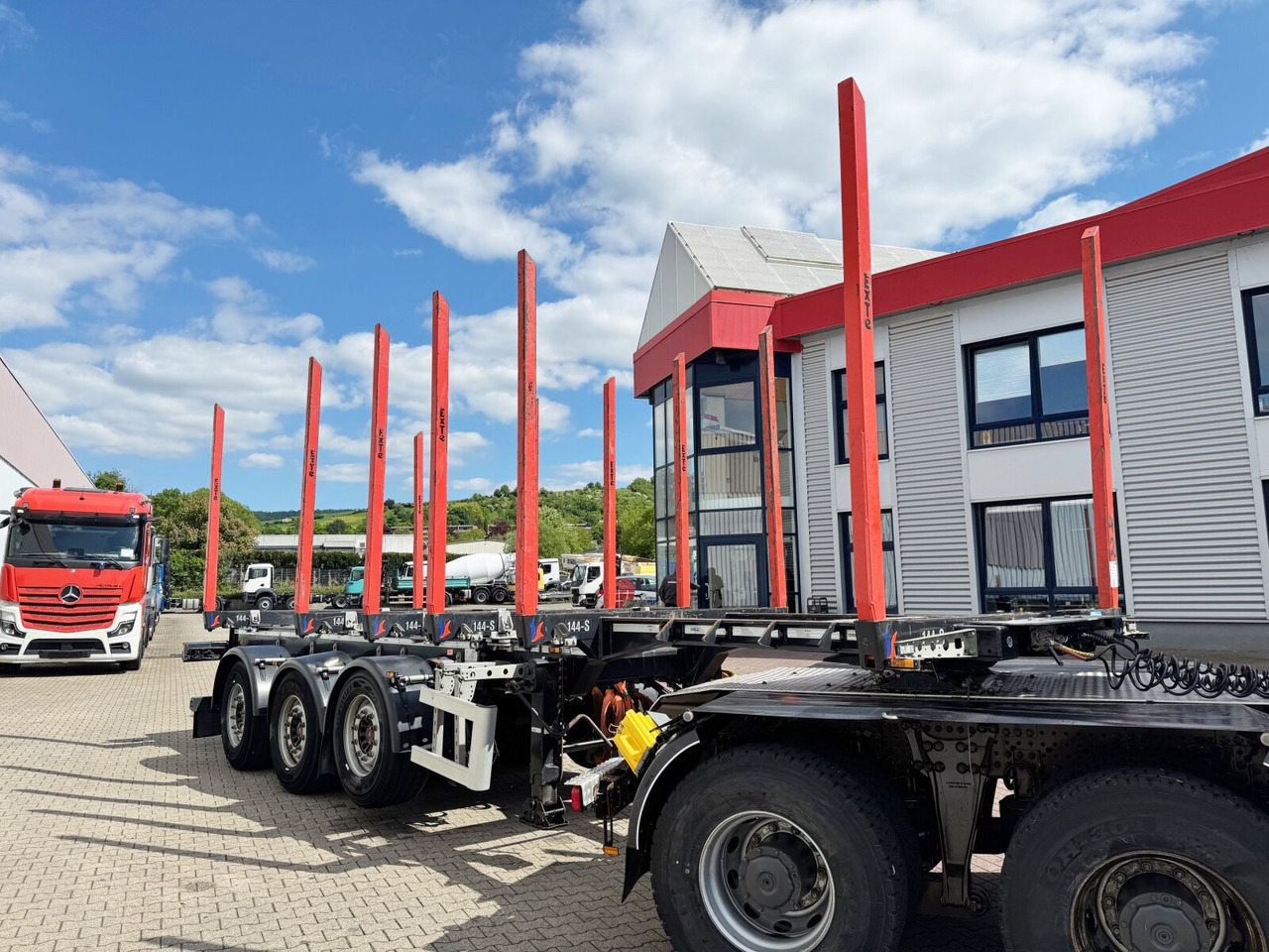 نصف مقطورة اخشاب Doll LOGO H3L-14XL LOGO H3L-14XL, Liftachse, Nachlauflenkachse, teleskopierbar 9,4m-12,9: صور 12