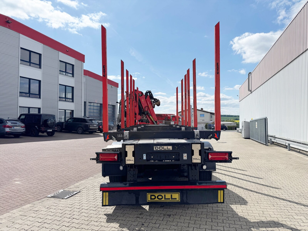 نصف مقطورة اخشاب Doll LOGO H3L-14XL LOGO H3L-14XL, Liftachse, Nachlauflenkachse, teleskopierbar 9,4m-12,9: صور 10