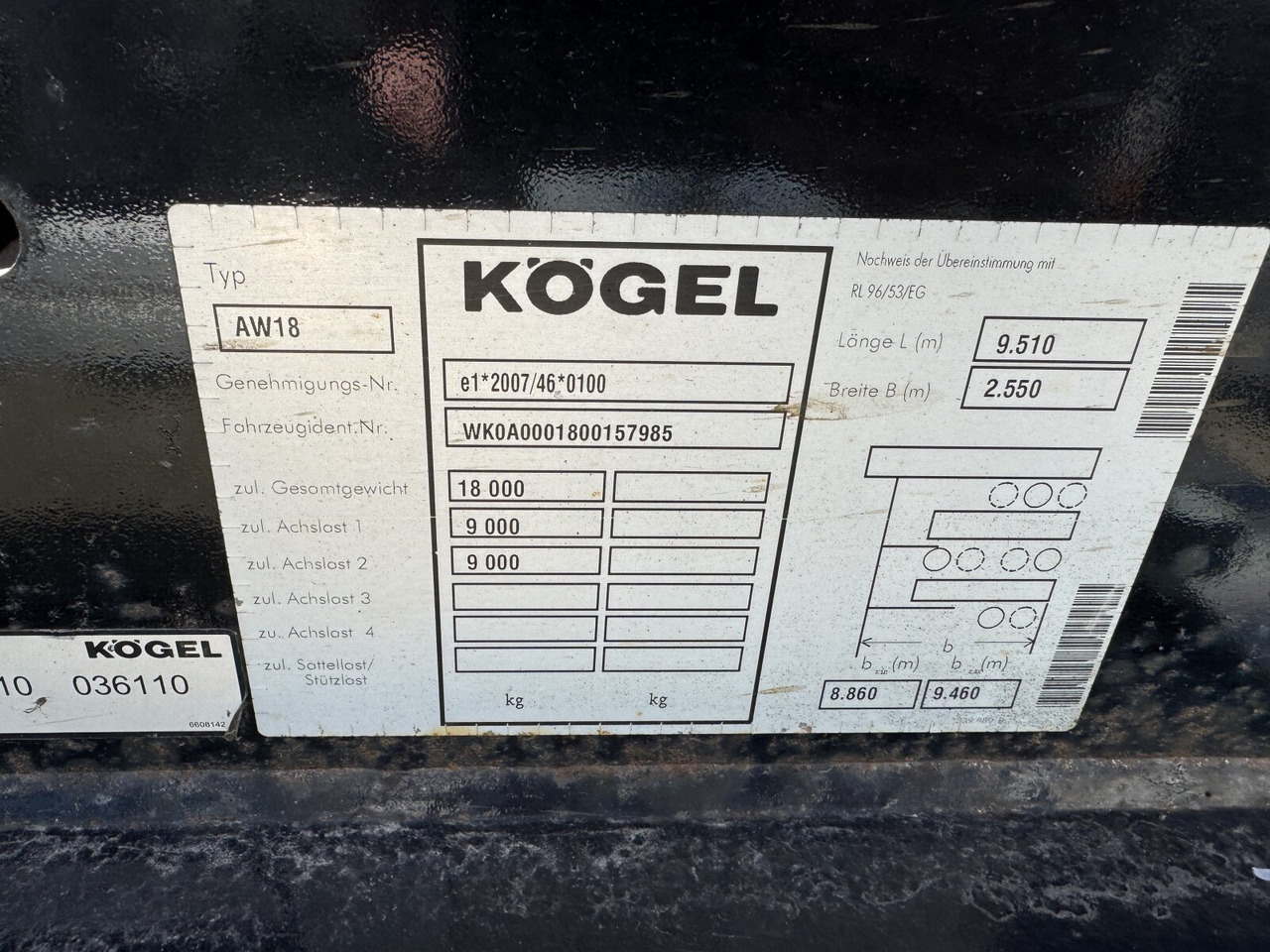 Kögel AW 18 AW 18 - شاحنات الحاويات/ جسم علوي قابل للتغيير مقطورة: صور 2 Kögel AW 18 AW 18 - شاحنات الحاويات/ جسم علوي قابل للتغيير مقطورة: صور 2