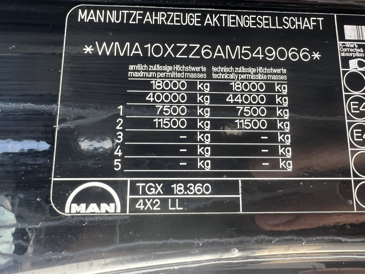 MAN TGA 18.360 4x2 LL TGA 18.360 4x2 LL, Fahrschulausstattung - شاحنة: صور 3 MAN TGA 18.360 4x2 LL TGA 18.360 4x2 LL, Fahrschulausstattung - شاحنة: صور 3