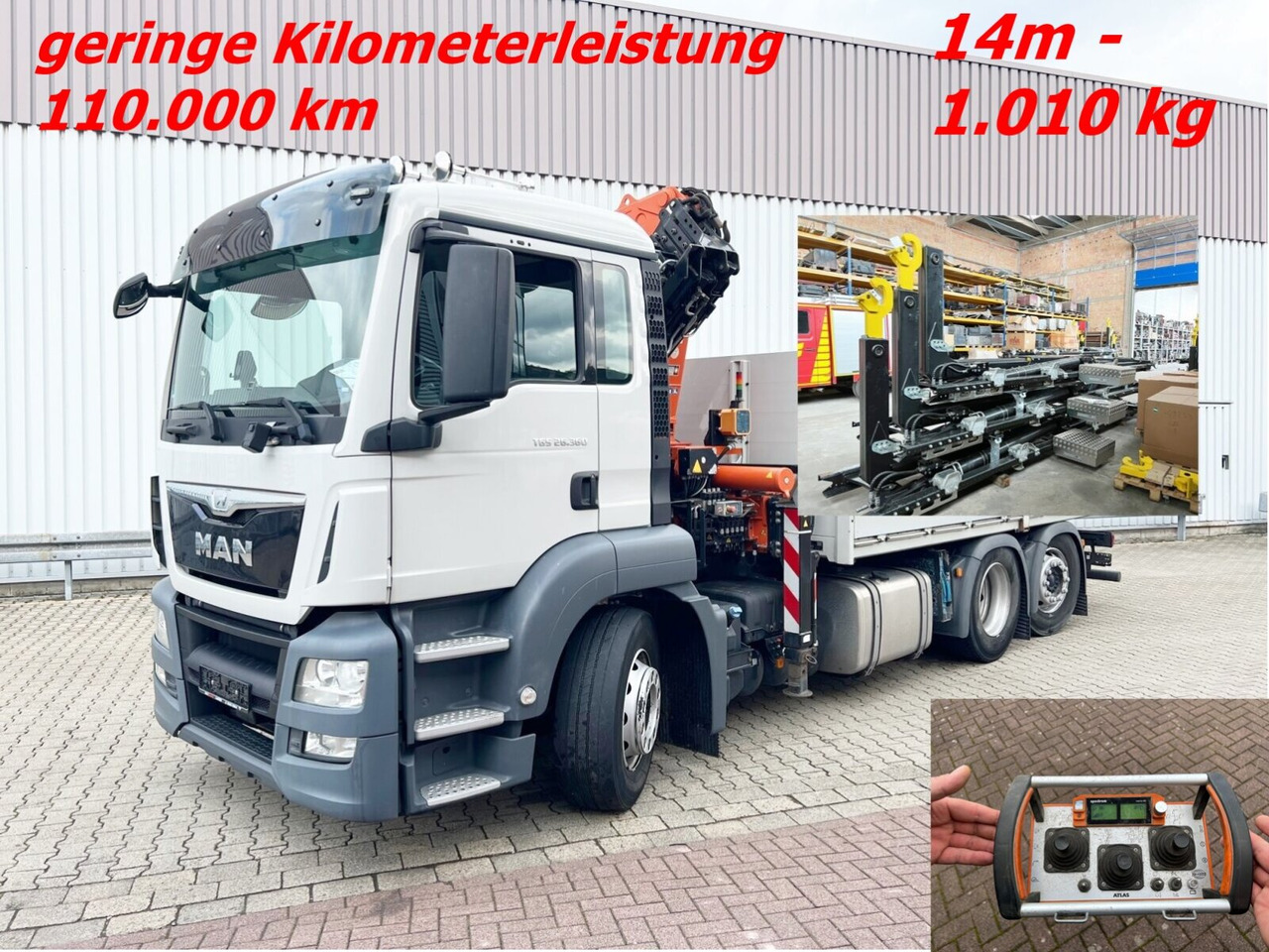 MAN TGS 26.360/400 6x2-4 BL TGS 26.360/400 6x2-4 BL, Lenk-/Lift, Kran Atlas AK 206.3E A5, Funk - شاحنة ذات الخطاف, شاحنة كرين: صور 1 MAN TGS 26.360/400 6x2-4 BL TGS 26.360/400 6x2-4 BL, Lenk-/Lift, Kran Atlas AK 206.3E A5, Funk - شاحنة ذات الخطاف, شاحنة كرين: صور 1