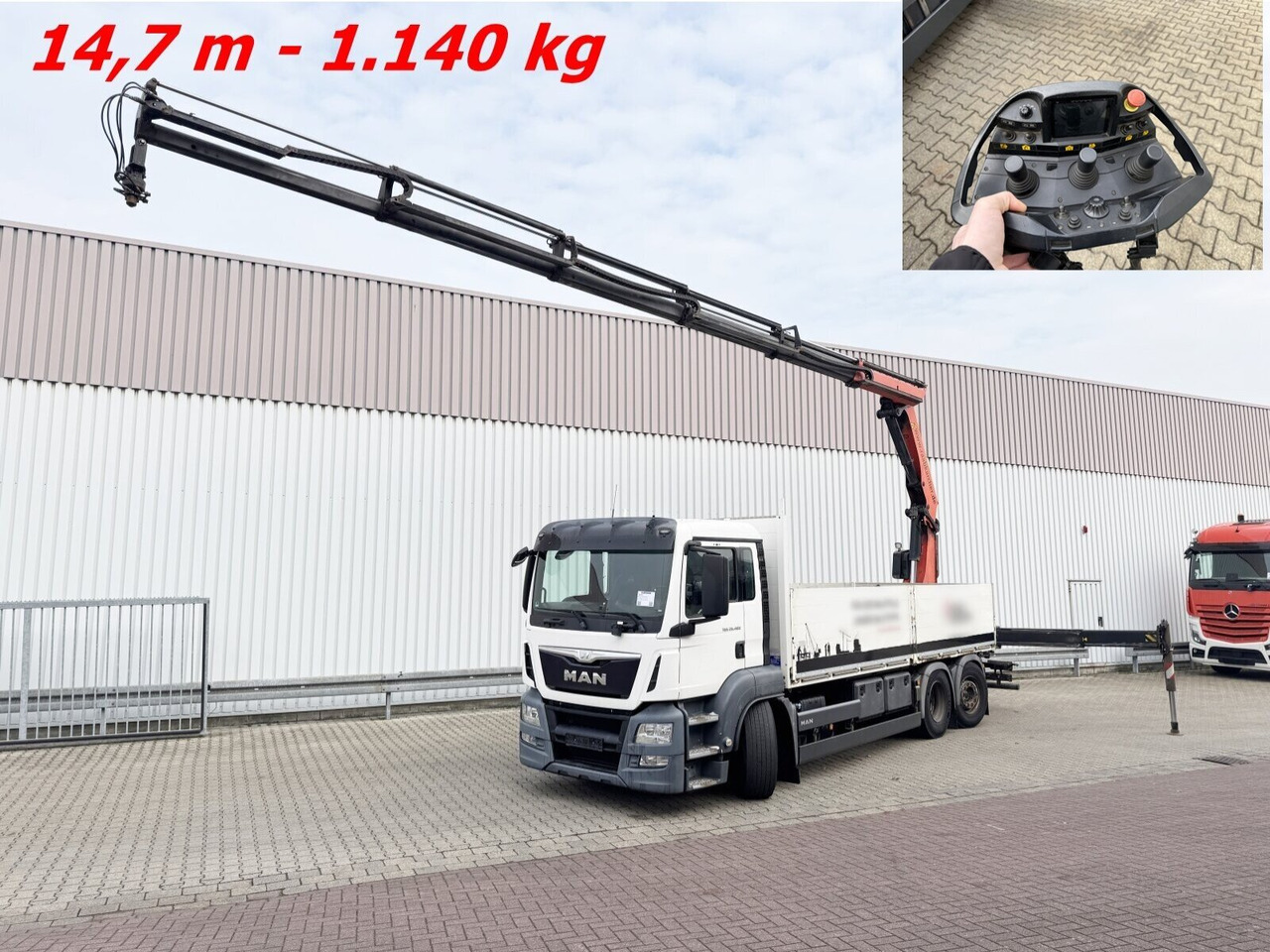 MAN TGS 26.400 6x2-4 LL TGS 26.400 6x2-4 LL, Navi, Lenk-/Liftachse, Heckkran Palfinger PK23002-SH D, Funk - شاحنة كرين: صور 1 MAN TGS 26.400 6x2-4 LL TGS 26.400 6x2-4 LL, Navi, Lenk-/Liftachse, Heckkran Palfinger PK23002-SH D, Funk - شاحنة كرين: صور 1