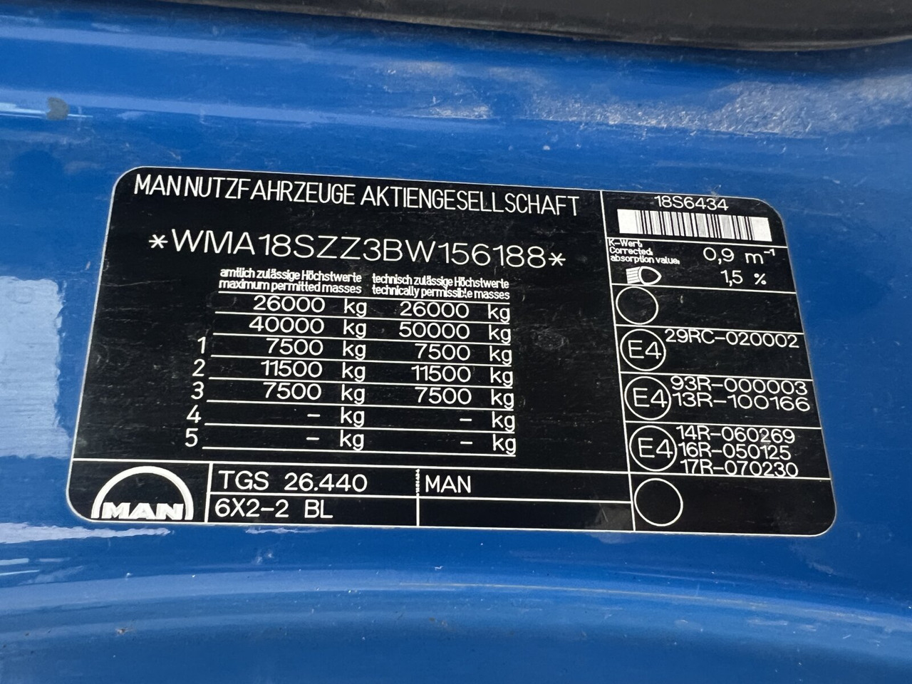 MAN TGS 26.440 6x2-2 BL TGS 26.440 6x2-2 BL, Intarder, Liftachse - شاحنة ذات الخطاف: صور 3 MAN TGS 26.440 6x2-2 BL TGS 26.440 6x2-2 BL, Intarder, Liftachse - شاحنة ذات الخطاف: صور 3