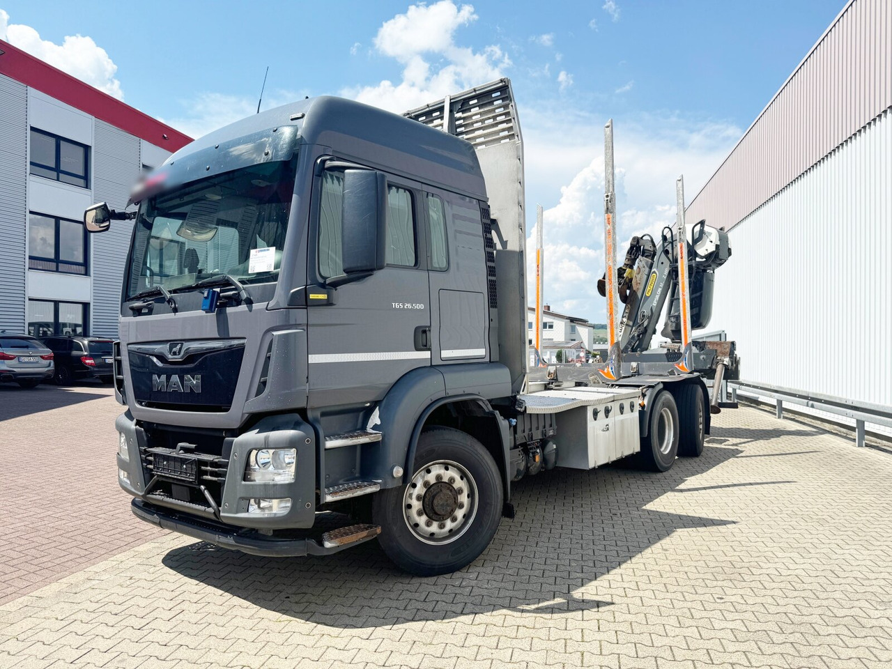 شاحنة قطع الأشجار, شاحنة كرين MAN TGS 26.500 6X4H-4 BL TGS 26.500 6X4H-4 BL, PriTarder, HydroDrive, Lenk-/Lift, Heckkran Epsilon M13Z83: صور 9