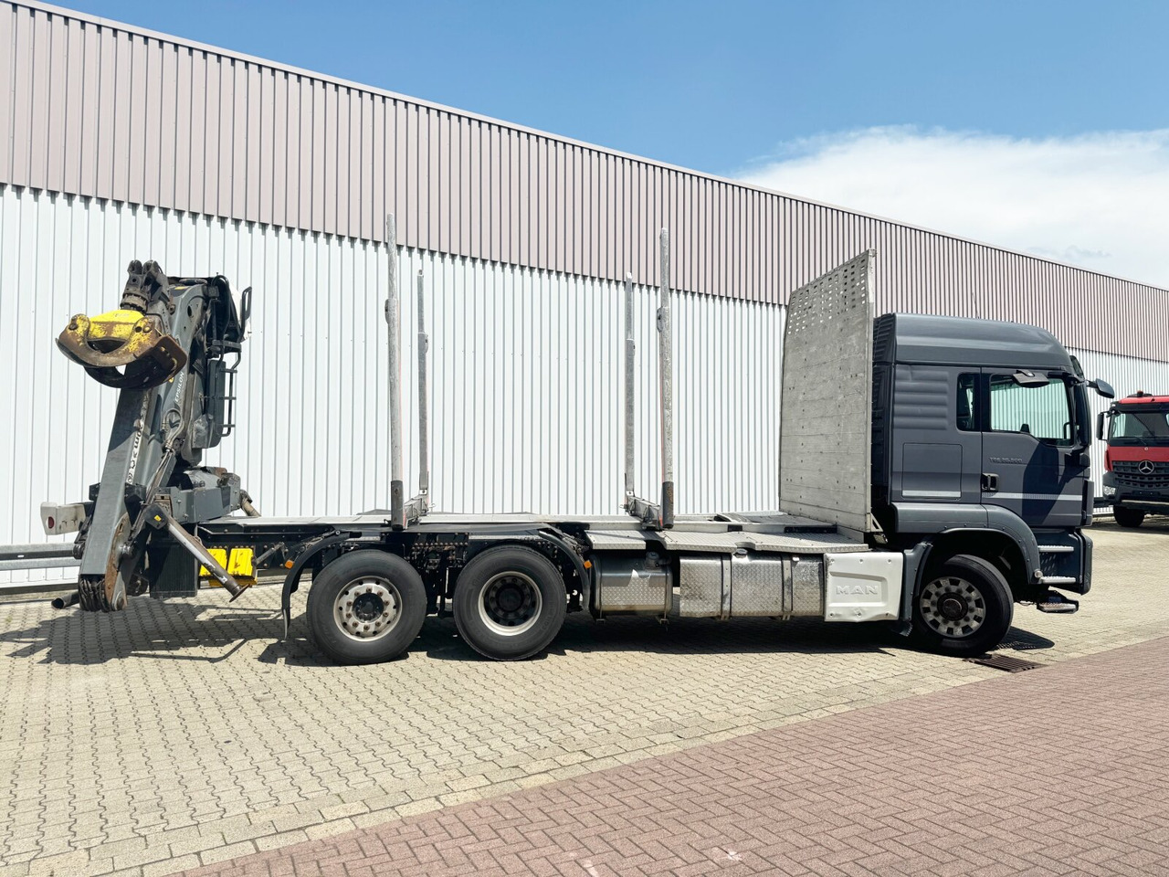شاحنة قطع الأشجار, شاحنة كرين MAN TGS 26.500 6X4H-4 BL TGS 26.500 6X4H-4 BL, PriTarder, HydroDrive, Lenk-/Lift, Heckkran Epsilon M13Z83: صور 12