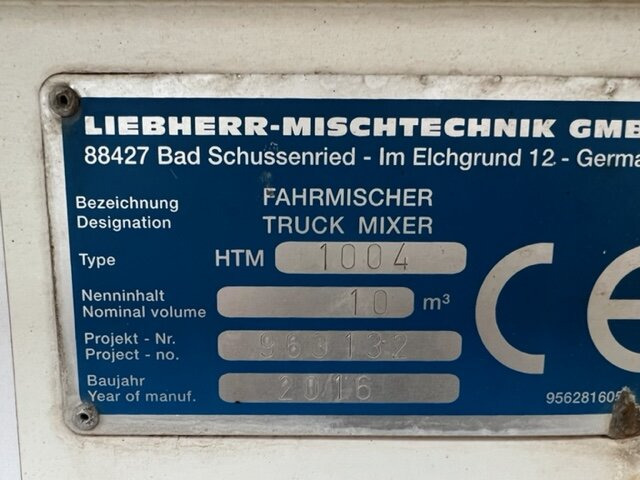 نصف مقطورة خلاطة خرسانة MÜLLER MITTELTAL SF32 mit Liebherr Betonmischer ca. 10m³ MÜLLER MITTELTAL SF32, Liebherr Betonmischer 10m³, 4x VORHANDEN , Liftachse: صور 10