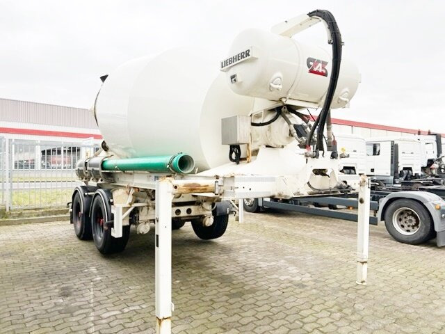 نصف مقطورة خلاطة خرسانة MÜLLER MITTELTAL SF32 mit Liebherr Betonmischer ca. 10m³ MÜLLER MITTELTAL SF32, Liebherr Betonmischer 10m³, 4x VORHANDEN , Liftachse: صور 6