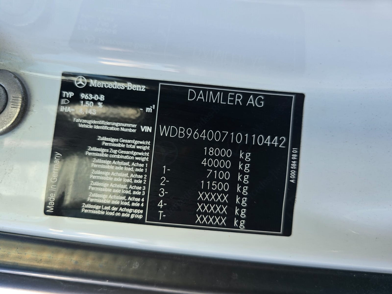 Mercedes-Benz Arocs 1827/30 A 4x4 Arocs 1827/30 A 4x4, mehrfach vorhanden! - الشاسيه شاحنة: صور 4 Mercedes-Benz Arocs 1827/30 A 4x4 Arocs 1827/30 A 4x4, mehrfach vorhanden! - الشاسيه شاحنة: صور 4