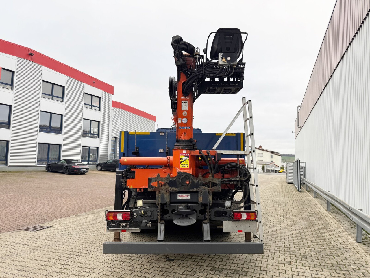 شاحنة كرين, شاحنات مسطحة Mercedes-Benz Arocs 2642 6x4 Arocs 2642 6x4 mit Heckkran Atlas AK 186.3 V-2: صور 9