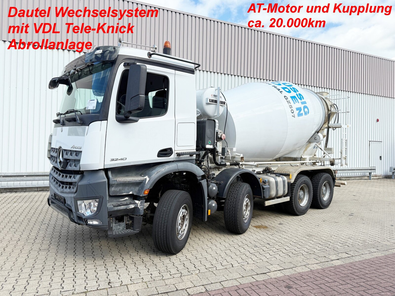 Mercedes-Benz Arocs 3240 8x4 Arocs 3240 8x4, 9 cbm Liebherr HTM 904 F - شاحنة خلاطة خرسانة: صور 1 Mercedes-Benz Arocs 3240 8x4 Arocs 3240 8x4, 9 cbm Liebherr HTM 904 F - شاحنة خلاطة خرسانة: صور 1
