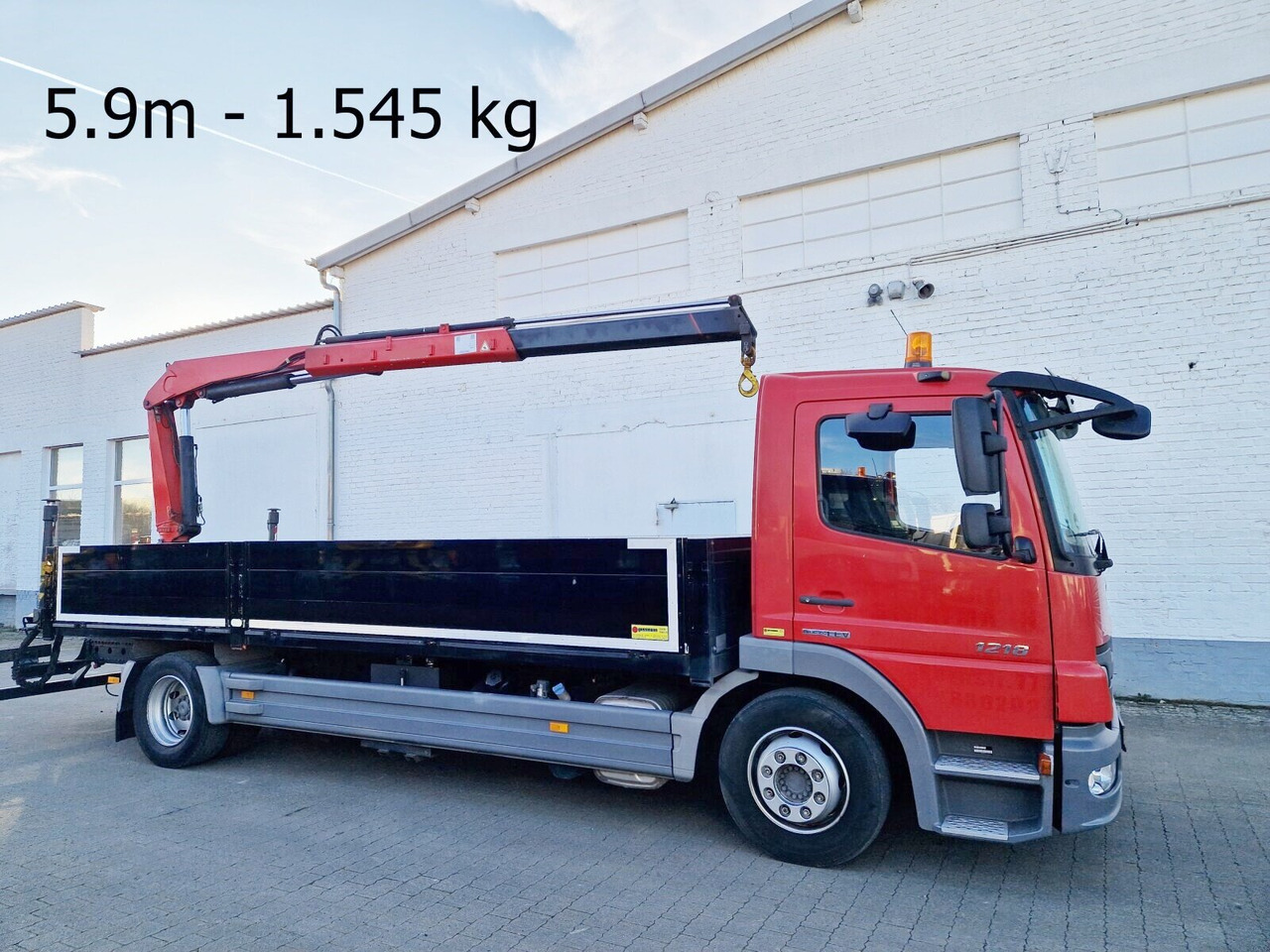 Mercedes-Benz Atego 1218 L 4x2 1218 L 4x2, Fassi Kran F 95A21 5.9m-1.545 kg, - شاحنة كرين: صور 1 Mercedes-Benz Atego 1218 L 4x2 1218 L 4x2, Fassi Kran F 95A21 5.9m-1.545 kg, - شاحنة كرين: صور 1