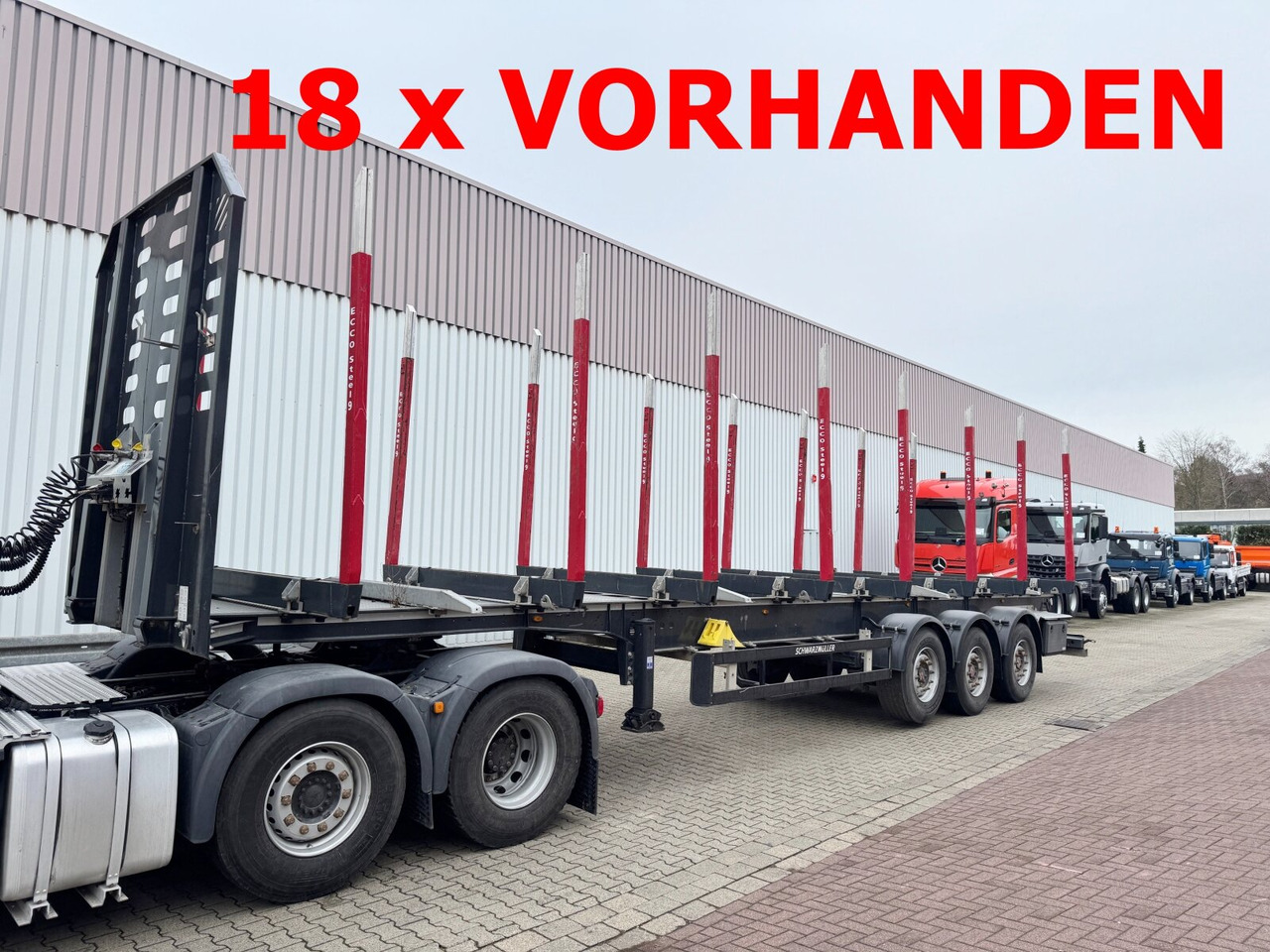 Schwarzmüller 3-Achs Holzauflieger 3-Achs Holzauflieger, Liftachse, MEHRFACH VORHANDEN! - نصف مقطورة اخشاب: صور 1 Schwarzmüller 3-Achs Holzauflieger 3-Achs Holzauflieger, Liftachse, MEHRFACH VORHANDEN! - نصف مقطورة اخشاب: صور 1