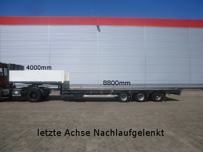 Schwarzmüller STP 3/ZV-N STP 3/ZV-N, 3-Achse nachlaufgelenkt, mit 6x Twist Lock - عربة مسطحة منخفضة نصف مقطورة: صور 2 Schwarzmüller STP 3/ZV-N STP 3/ZV-N, 3-Achse nachlaufgelenkt, mit 6x Twist Lock - عربة مسطحة منخفضة نصف مقطورة: صور 2