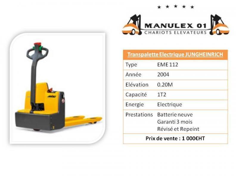Jungheinrich EME112 - معدات الرفع منخفض المستوى: صور 2 Jungheinrich EME112 - معدات الرفع منخفض المستوى: صور 2